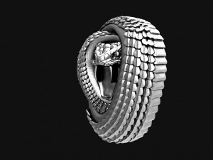 Snake pendant 3D 프린트 모델