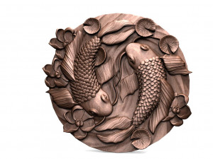 Fishes CNC 3D Print Model