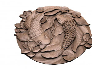 Fishes CNC 3D Print Model