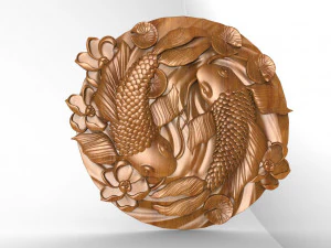 Fishes CNC 3D Print Model