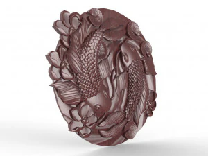 Fishes CNC 3D Print Model