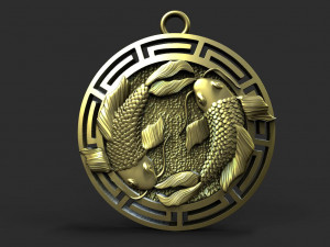 Fishes pendant 3D Print Model