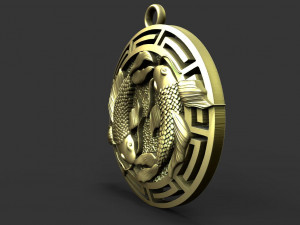Fishes pendant 3D प्रिंट मॉडल