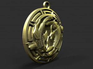 Fishes pendant 3D Print Model