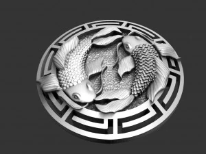 Fishes pendant 3D Print Model
