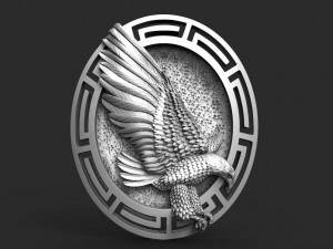 Eagle pendant Model Cetak 3D