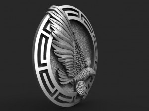Eagle pendant Model Cetak 3D