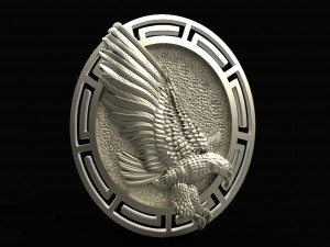 Eagle pendant Model Cetak 3D
