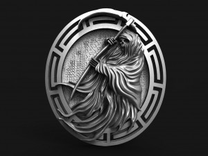 Grim reaper pendant Model do druku 3D