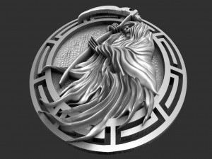 Grim reaper pendant Model do druku 3D