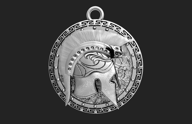 Spartan pendant 10 3D Принт Модель .c4d .max .obj .3ds .fbx .stl .blend 