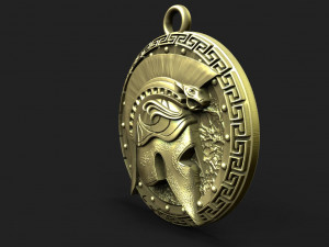 Spartan pendant 10 3D Принт Модель