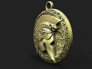 Spartan pendant 10 3D Print Model