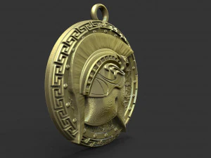 Spartan pendant 10 3D Print Model