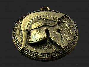 Spartan pendant 10 3D Print Model