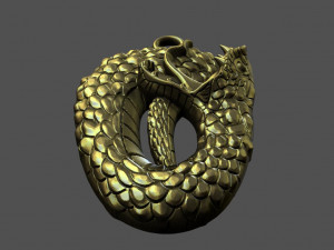 Snake pendant 3D Принт Модель