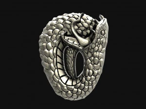 Snake pendant 3D Print Model