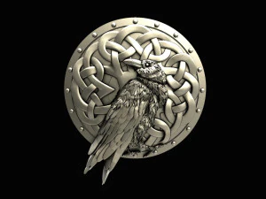 Crow pendant 3D Print Model