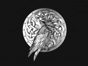 Crow pendant 3D Print Model