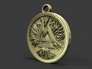 Valknut pendant Modelo de Impressão 3D