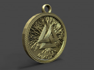 Valknut pendant Modelo de Impressão 3D