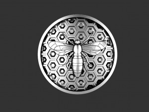 Honeycomb bee pendant 3D Baskı Modeli