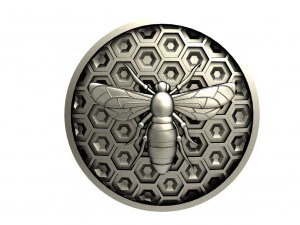 Honeycomb bee pendant 3D Print Model