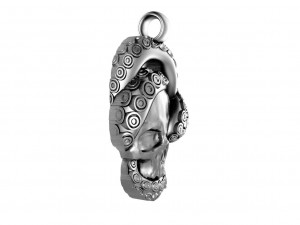 Skull with tentacles pendant 3D Print Model