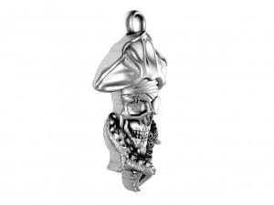 Pirate skull pendant 3D Print Model