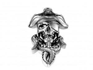 Pirate skull pendant 3Dプリントモデル