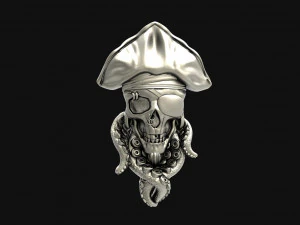 Pirate skull pendant 3D Print Model