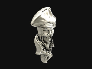 Pirate skull pendant 3Dプリントモデル