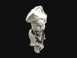 Pirate skull pendant 3D Print Model