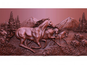 Horses 5 CNC 3D Print Model