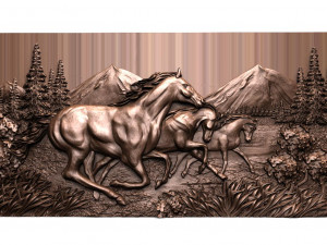 Horses 5 CNC 3D-Druckmodell