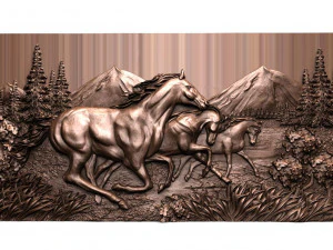 Horses 5 CNC 3D Print Model