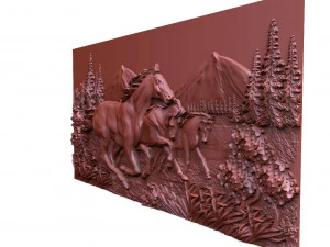 Horses 5 CNC 3D Print Model