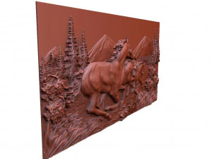 Horses 5 CNC 3D Print Model