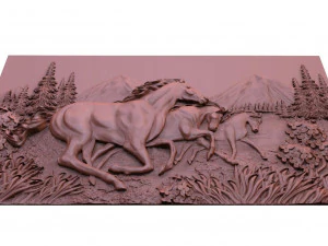 Horses 5 CNC 3D Print Model