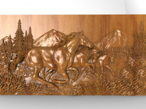 Horses 5 CNC 3D-Druckmodell
