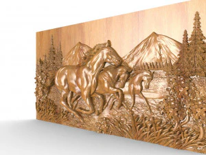 Horses 5 CNC 3D Print Model