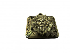 Lion pendant 3D Baskı Modeli