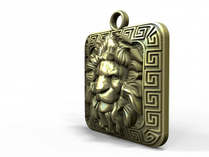 Lion pendant 3D Baskı Modeli