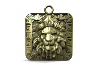 Lion pendant 3D Baskı Modeli