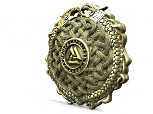 Viking valknut pendant 3D Print Model