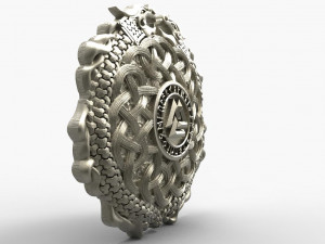 Viking valknut pendant Modèles 3D en vedette