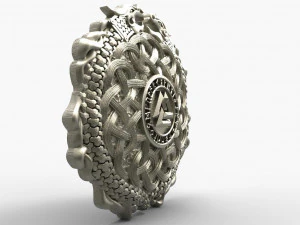 Viking valknut pendant 3D Print Model