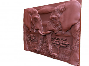Elephants CNC Model do druku 3D