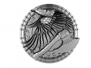 Viking crow pendant 3Dプリントモデル
