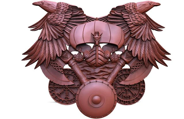Viking Ship CNC 231 3D Print Model .c4d .max .obj .3ds .fbx .stl .blend